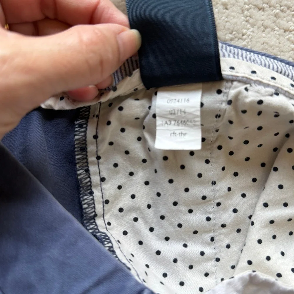 Tommy‎ Hilfiger Womens Navy Blue Anchor Print Chino Shorts Nautical Size 10